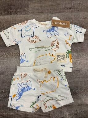Kit + Pearl Baby Two-Piece Jungle Animal Set